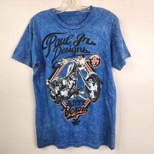 Paul Jr. Designs Anti Venom Motorcyle Print Graphic Tee Medium